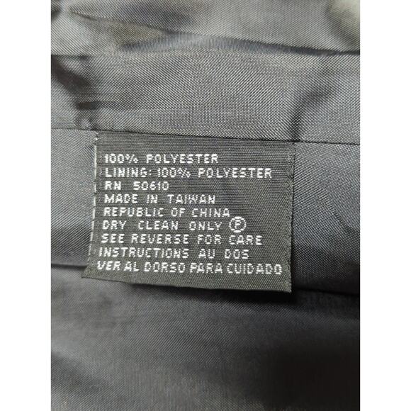 VTG Kasper ASL Womens Blazer Black Size 14 Career Workwear Jacket 100 Polyester - Picture 3 of 9